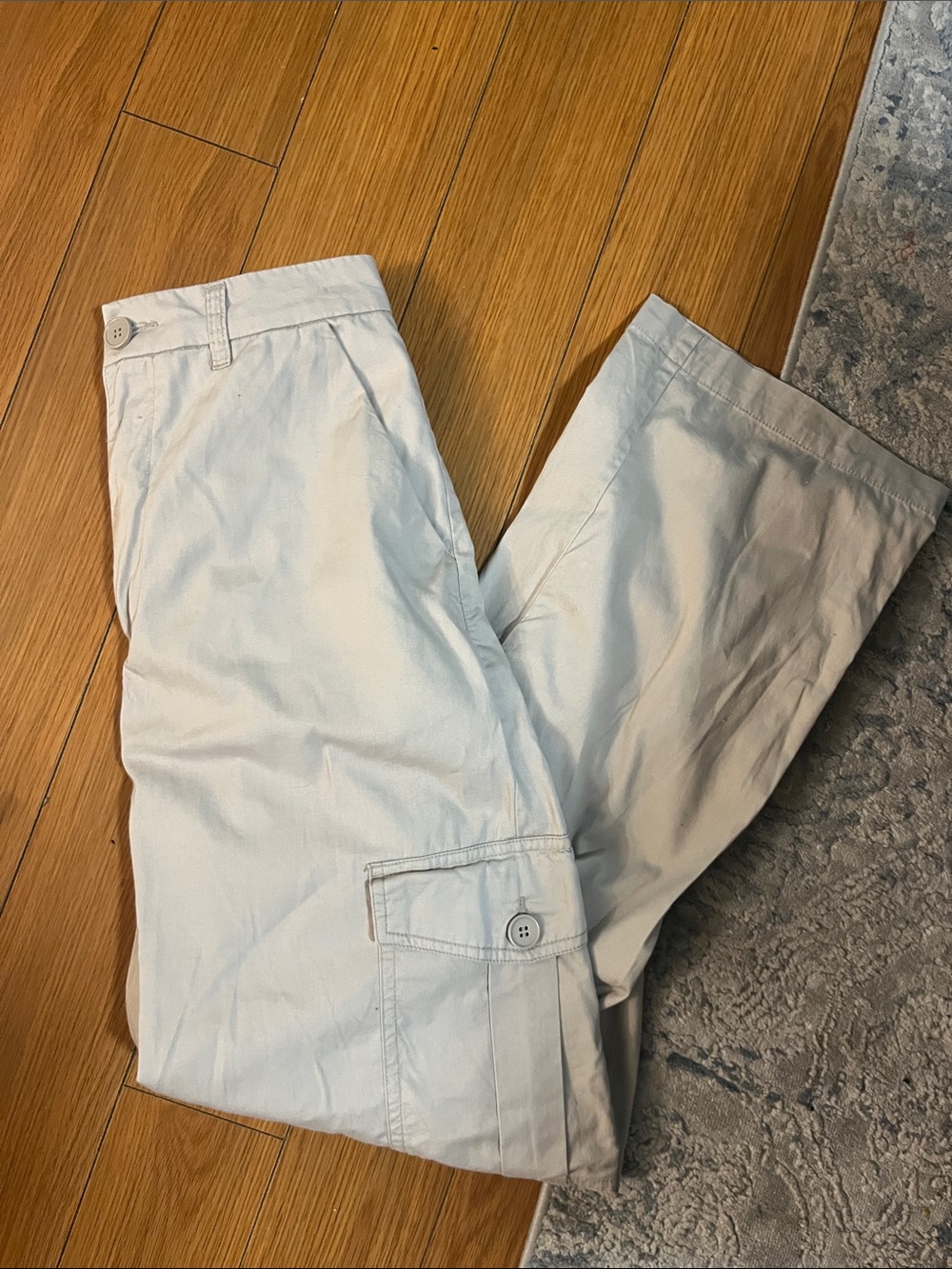 H&M Light Beige Casual Cargo Pants